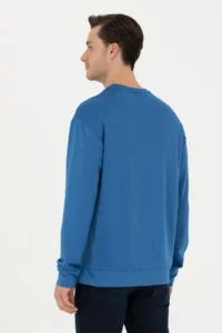 US Polo Shirt Assn. Men Saks Blue Blue Sweatshirt - Image 5