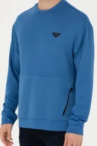 US Polo Shirt Assn. Men Saks Blue Blue Sweatshirt - Image 6