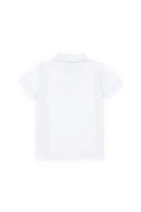 US Polo Shirt Assn. Boys' WHITE Basic Polo Shirt Shirt Collar T-Shirt - Image 3