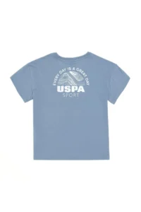 US Polo Shirt Assn. Boys' Indigo Crew Neck T-Shirt - Image 2