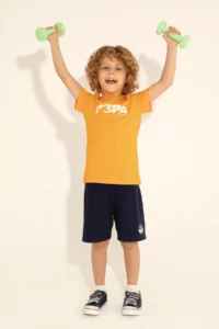 US Polo Shirt Assn. Boys' Orange Crew Neck T-Shirt - Image 2