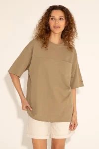 US Polo Shirt Assn. Men comfort Fit Crew Neck Khaki T-Shirt - Image 3