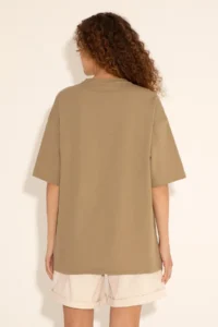 US Polo Shirt Assn. Men comfort Fit Crew Neck Khaki T-Shirt - Image 4