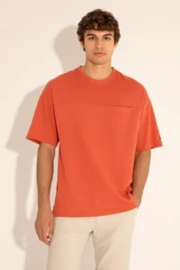 US Polo Shirt Assn. Men comfort Fit Crew Neck Powder Pink T-Shirt - Image 5