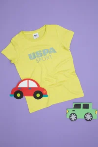 US Polo Shirt Assn. Boys' Peanut Green Crew Neck T-Shirt - Image 3