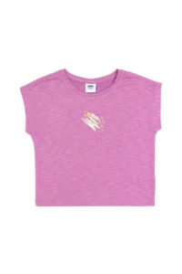 US Polo Shirt Assn. Girls' Violet Crew Neck T-Shirt - Image 3
