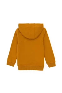 US Polo Shirt Assn. Boys' Mustard Basic Hooded Sweatshirt - Image 2
