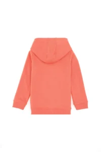 US Polo Shirt Assn. Girls' Pomegranate Blossom Hooded Basic Sweatshirt - Image 2