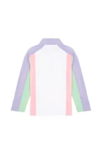 US Polo Shirt Assn. Girls' Half Zippered Lilac Sweatshirt - Image 3