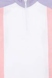 US Polo Shirt Assn. Girls' Half Zippered Lilac Sweatshirt - Image 4
