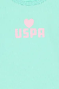 US Polo Assn. Girls' MINT Crew Neck Sweatshirt - Image 6