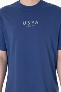 US Polo Shirt Assn. Men Oversized Fit Crew Neck Light Navy T-Shirt - Image 6