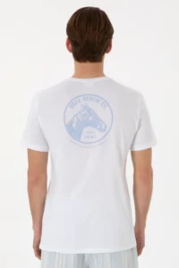 US Polo Shirt Assn. Men Regular Fit Crew Neck WHITE T-Shirt - Image 5