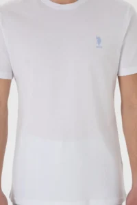 US Polo Shirt Assn. Men Regular Fit Crew Neck WHITE T-Shirt - Image 6