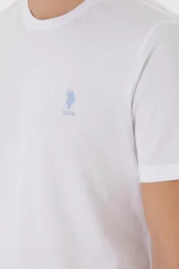US Polo Shirt Assn. Men Regular Fit Crew Neck WHITE T-Shirt - Image 7