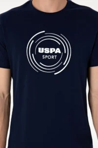 US Polo Shirt Assn. Men Regular Fit Crew Neck Navy Blue T-Shirt - Image 6