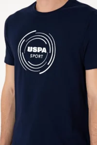 US Polo Shirt Assn. Men Regular Fit Crew Neck Navy Blue T-Shirt - Image 7
