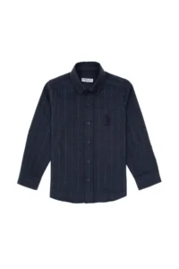 US Polo Assn. Boys' Navy Blue Long Sleeve Shirt