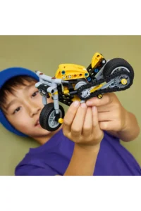 LEGO® Technic Yellow Motorcycle 42225 - 7+ Building Set for – 7+ (151) - Image 5