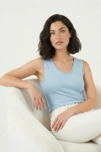Lela Thick Sleeveless V-neck Blouse Blouse - Image 5