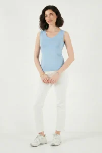 Lela Thick Sleeveless V-neck Blouse Blouse - Image 6
