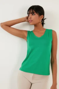Lela Thick Sleeveless V-neck Blouse Blouse - Image 3