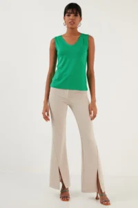 Lela Thick Sleeveless V-neck Blouse Blouse - Image 4