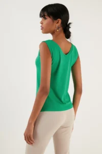 Lela Thick Sleeveless V-neck Blouse Blouse - Image 5
