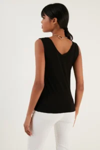 Lela Thick Sleeveless V-neck Blouse Blouse - Image 5