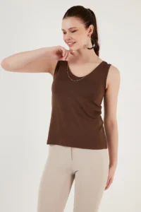 Lela Thick Sleeveless V-neck Blouse Blouse - Image 3