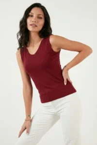 Lela Thick Sleeveless V-neck Blouse Blouse - Image 4