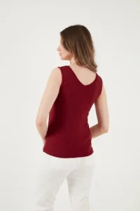 Lela Thick Sleeveless V-neck Blouse Blouse - Image 6