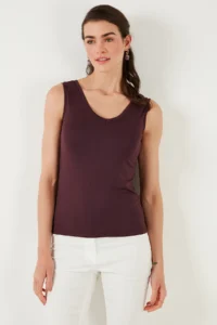 Lela Thick Sleeveless V-neck Blouse Blouse - Image 2