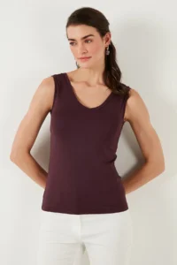 Lela Thick Sleeveless V-neck Blouse Blouse - Image 5