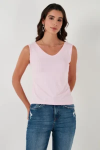 Lela Thick Sleeveless V-neck Blouse Blouse - Image 2
