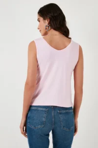 Lela Thick Sleeveless V-neck Blouse Blouse - Image 4