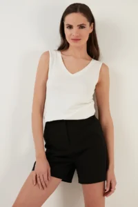 Lela Thick Sleeveless V-neck Blouse Blouse - Image 2