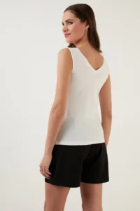 Lela Thick Sleeveless V-neck Blouse Blouse - Image 5