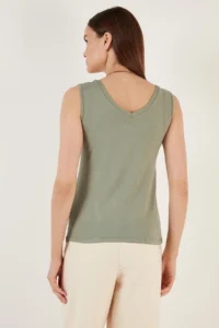 Lela Thick Sleeveless V-neck Blouse Blouse - Image 5