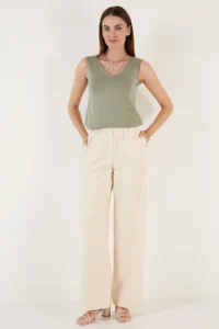 Lela Thick Sleeveless V-neck Blouse Blouse - Image 6