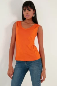 Lela Thick Sleeveless V-neck Blouse Blouse - Image 3