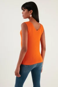 Lela Thick Sleeveless V-neck Blouse Blouse - Image 5
