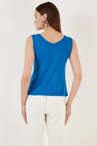 Lela Thick Sleeveless V-neck Blouse Blouse - Image 5
