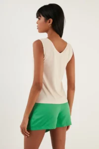 Lela Thick Sleeveless V-neck Blouse Blouse - Image 5