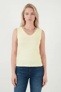 Lela Thick Sleeveless V-neck Blouse Blouse - Image 3