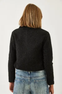 Bianco Lucci Women Zippered double pocket Bowl Jacket - Image 8