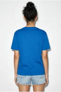 Bianco Lucci Women's 100% Cotton Handcrafted Premium Design T-Shirt with Minimal Embroidery Detail 1003 - Image 5