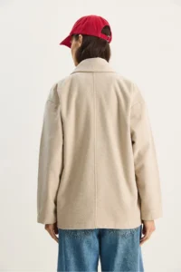 Bianco Lucci Women's Double Breasted Collar Pocket Detailed Stash Blazer Jacket - Image 6