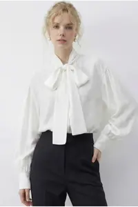 Bianco Lucci Women Yaka Binding Detailed Blouse 8101 - Image 4