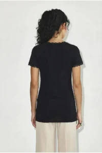Bianco Lucci Women's Boat Neck Lace Detailed Soft Touch Blouse 0993 - Image 4